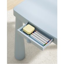 Gyermek asztal+ 2 szék fehér