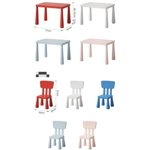 Gyermek asztal+ 2 szék Kék