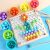 2 Az 1 Ben Montessori Szivárvány Színű Gyöngyök Oktató Játék Clip Beads Készségfejlesztő Fajátékok