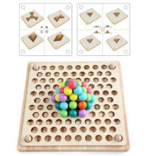 2 Az 1 Ben Montessori Szivárvány Színű Gyöngyök Oktató Játék Clip Beads Készségfejlesztő Fajátékok