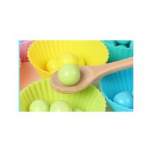 2 Az 1 Ben Montessori Szivárvány Színű Gyöngyök Oktató Játék Clip Beads Készségfejlesztő Fajátékok