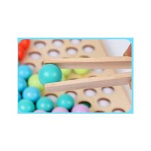 2 Az 1 Ben Montessori Szivárvány Színű Gyöngyök Oktató Játék Clip Beads Készségfejlesztő Fajátékok