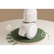 Fém Összecsukható Pelenkázó asztal szürke állítható magasságú és 360 fokos irány 