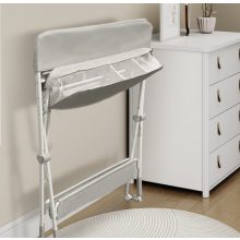 Összecsukható pelenkázóállvány Pelenkázópult rózsaszín állítható magasságú és 360 fokos irány