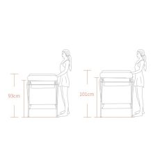 Összecsukható pelenkázóállvány Pelenkázópult kék állítható magasságú és 360 fokos irány