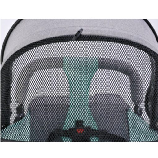  Kompakt sportbabakocsi állítható háttámlával szürke-fekete