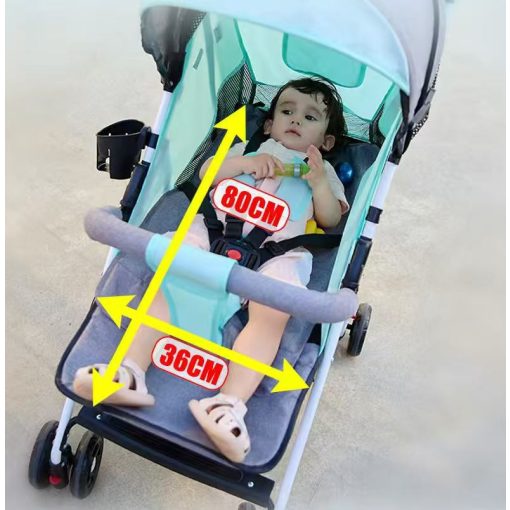  Kompakt sportbabakocsi állítható háttámlával szürke-fekete