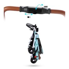  Kompakt sportbabakocsi állítható háttámlával szürke-fekete