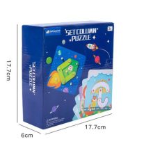  Montessori Kreatív Geotábla Puzzle Fejlesztő Játék 