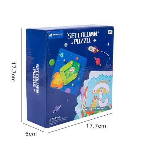  Montessori Kreatív Geotábla Puzzle Fejlesztő Játék 