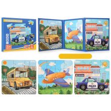 Mágneses Rejtvénykönyv Puzzle Kirakos 12/16/20db Egyben