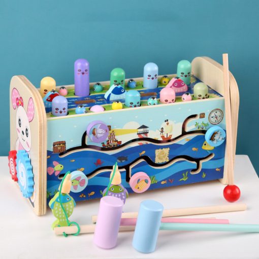 7 Az 1 Ben Xilofon És Kalapács Játék Horgászat És Féregfogás Játék