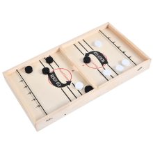Parittyás Korongos Jégkorong Társasjáték Fából Készült Társasjáték Tablehockey gombfoci 56cm