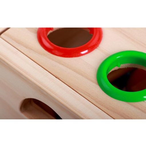 2 Az 1 Ben Fa Játékkalapács + Montessori Kalapács