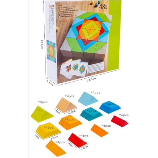 48darabos 3d Kreatív Építőkockák Játék