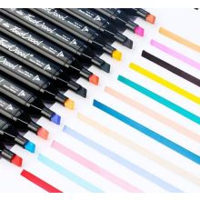 60 Db-os Professzionális Kéthegyű Filctoll Készlet Rajzoláshoz És Szövegkiemeléshez