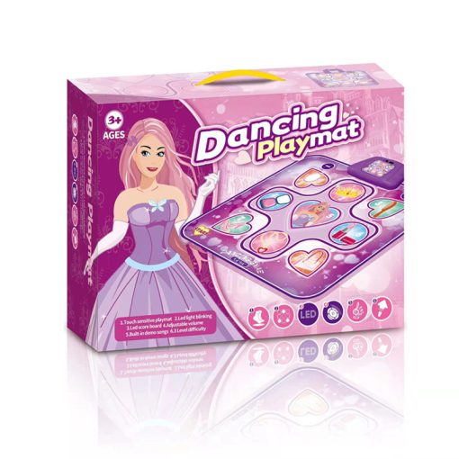 Dancing Challenge Zenélő Táncszőnyeg Rózsaszín-lila