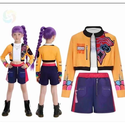 Rummi Jelmez Kpop K-pop Démon Hunters Jelmez S 100-110 Méret paróka nélkül