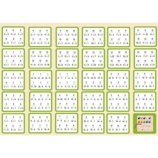 Mágneses Matematika Színrendező Játék