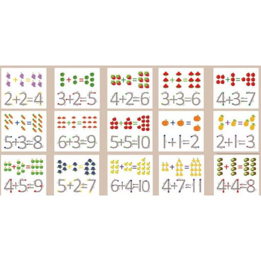 Mágneses Matematika Színrendező Játék