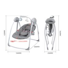 Távirányító Hordozható Baba Hinta És Pihenőszék rózsaszín