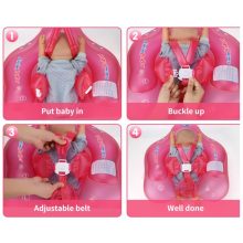 Kör Felfújható Gyűrű Gyerekeknek Napellenzővel Rózsaszín