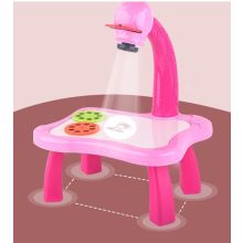 Készségfejlesztő Vetítő Rajzolós Projektor 25 Cm Asztallal Rózsaszín