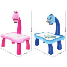 Készségfejlesztő Vetítő Rajzolós Projektor 25 Cm Asztallal Rózsaszín