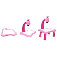 Készségfejlesztő Vetítő Rajzolós Projektor 25 Cm Asztallal Rózsaszín