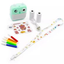 Fényképező És Fénykép Nyomtató, Türkiz Azonnali kamera gyerekeknek nyomtatási funkcióval