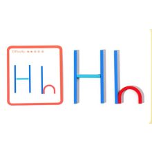 Montessori Fa Kreatív Botok És Gyűrűk Intelligencia Kirakós Puzzle Játék 