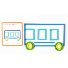 Montessori Fa Kreatív Botok És Gyűrűk Intelligencia Kirakós Puzzle Játék 