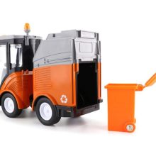 Elemes Játék Utcaseprő És Szemétszállító Autó Kukával, Hang- És Fényhatásokkal