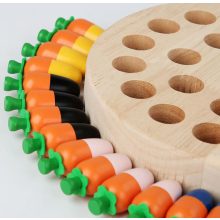 Sárgarépa Memória Sakk Fából Készült Oktatási Játék