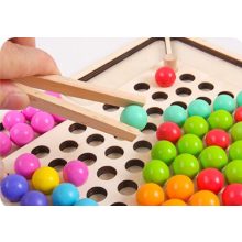 Montessori Játék Szivárvány Színű Gyöngyök Clip Beads