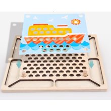 Montessori Játék Szivárvány Színű Gyöngyök Clip Beads