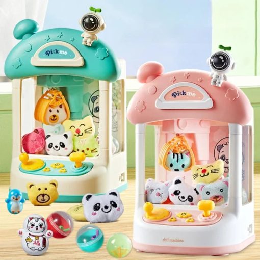 Mini Markológép Kihalászható Plüssállatokkal – Zenélő, Világító Játékgép Gyerekeknek