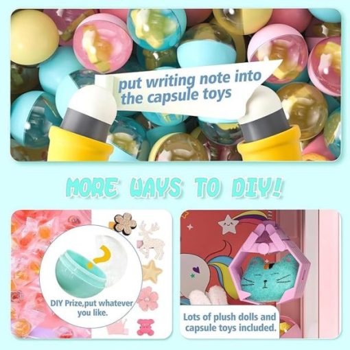 Mini Markológép Kihalászható Plüssállatokkal – Zenélő, Világító Játékgép Gyerekeknek