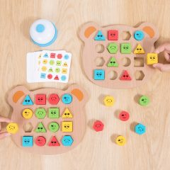   Fa Forma Párosító: Készségfejlesztő Társasjáték Gyerekeknek 