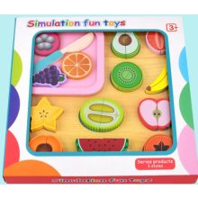Fa Vágható Gyümölcs És Zöldség  Játék Vágott Gyümölcs
