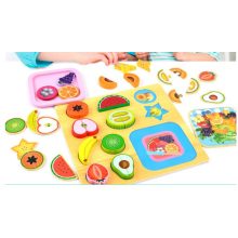 Fa Vágható Gyümölcs És Zöldség  Játék Vágott Gyümölcs