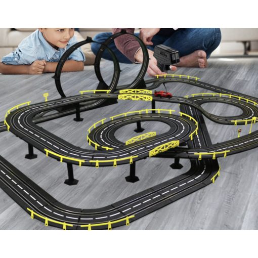 Elektromos távirányítóval versenypálya szett 7.2m