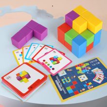 Puzzle Logika Gyakorló Játékok Gondolkodó Szivárványblokk Építőkövek Oktatási Segédanyagok