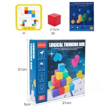 Puzzle Logika Gyakorló Játékok Gondolkodó Szivárványblokk Építőkövek Oktatási Segédanyagok