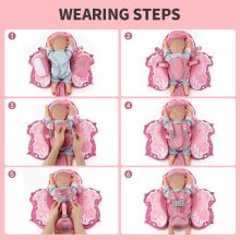 Nem felfújható, úszógumi baba fekvő úszógyűrűs úszómedencés úszóedző rózsaszín 0-24hó