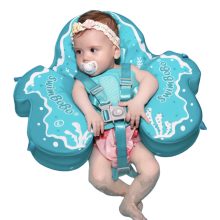 Nem felfújható, úszógumi baba fekvő úszógyűrűs úszómedencés úszóedző kék 0-24hó