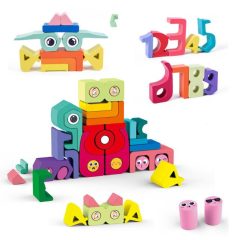   Fa Kreatív Szivárvány Színű Szám Építőkockák Number Blocks 