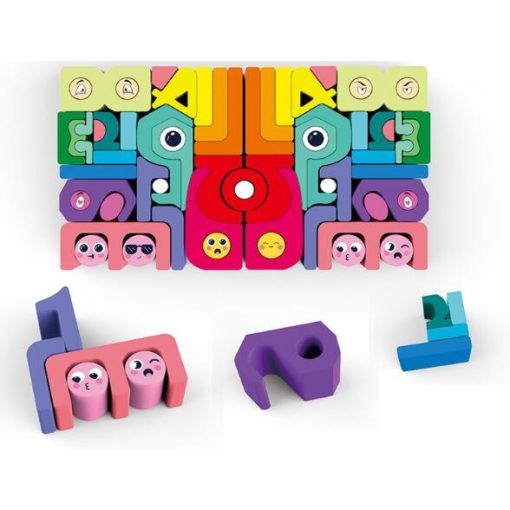 Fa Kreatív Szivárvány Színű Szám Építőkockák Number Blocks 