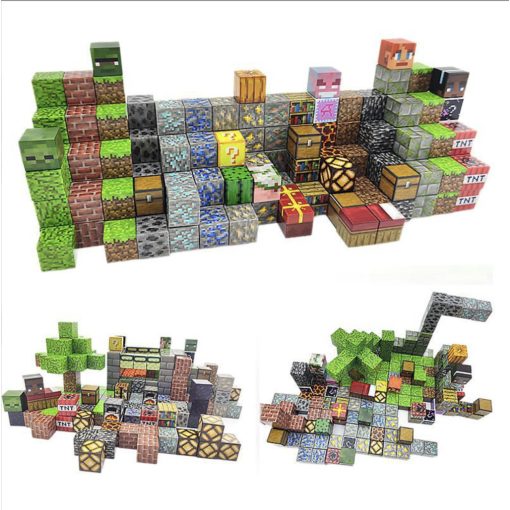Mineworld mágneses építőkocka 27darabos-véletlenszerű 