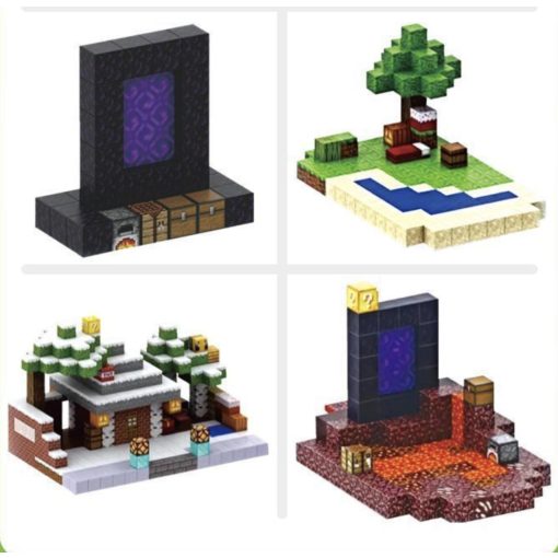 MINEworld craft mágneses építőkocka 102darabos-véletlenszerű 